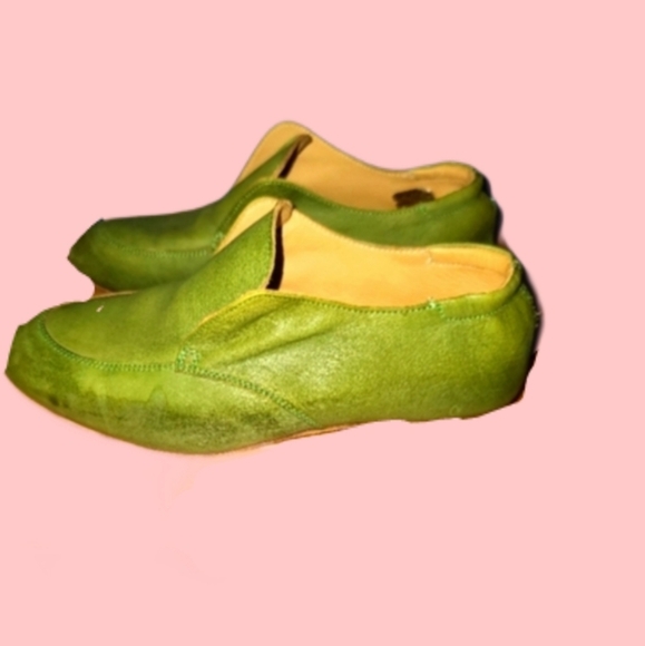 Vero Cuoio Green Leather Loafers for Men - Picture 4 of 6